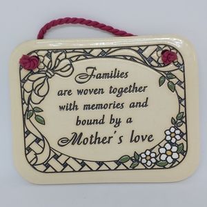 Trinity Pottery USA Mothers Love Plaque